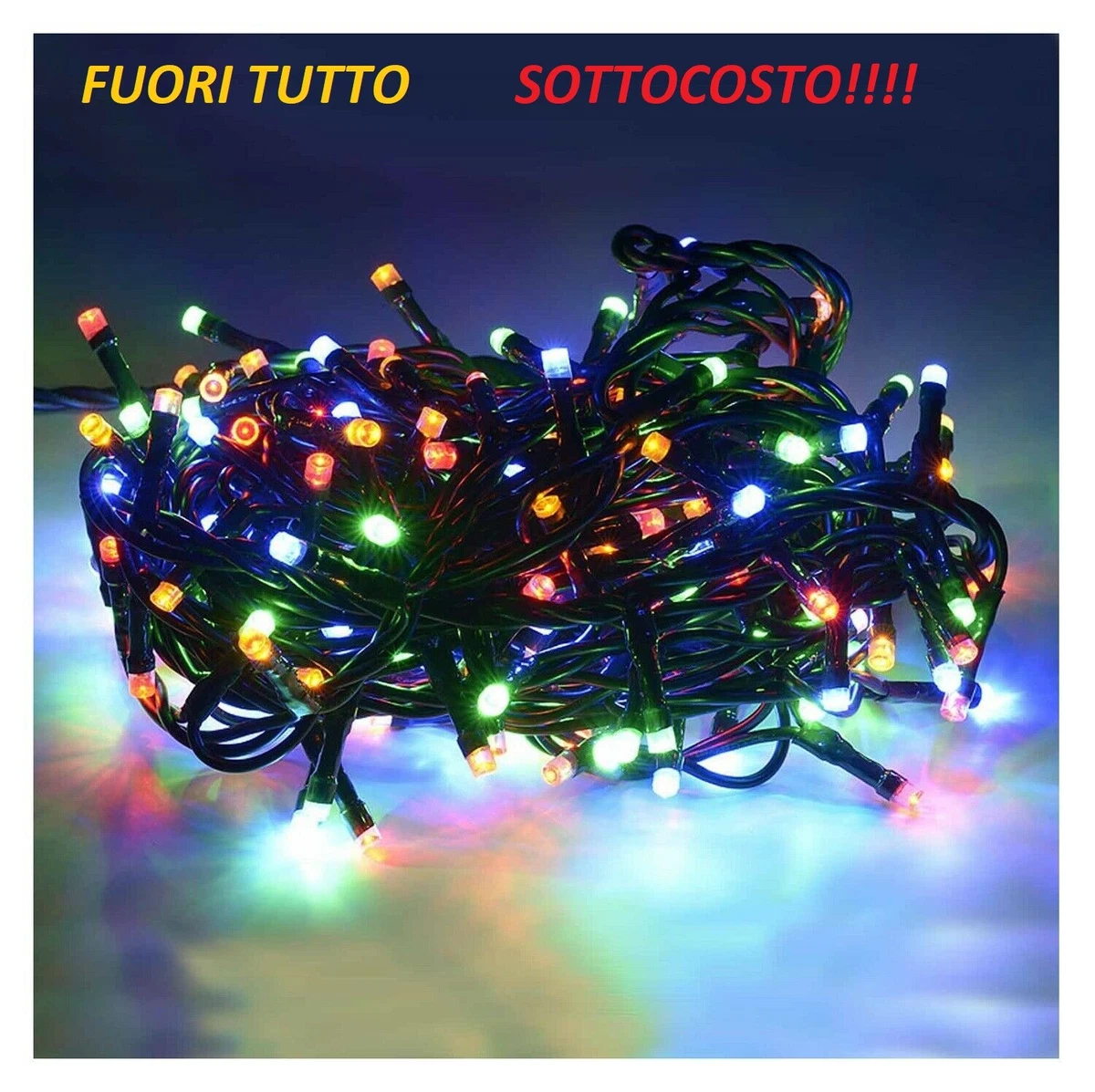 Luci a LED multicolore per esterni - adatte per Natale, matrimoni