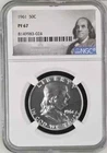 1961 Franklin Half Dollar 50C NGC PF67