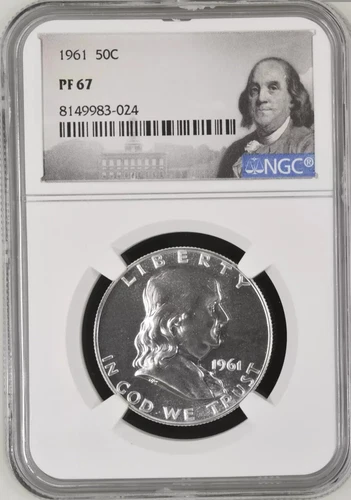 1961 Franklin Half Dollar 50C NGC PF67