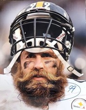 Autographed 11x14 BRETT KEISEL Pittsburgh Steelers photo with Show Ticket