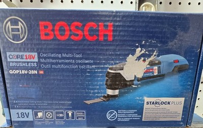 Bosch GOP18V-28N 18V Oscillating Multi-Tool WITH 2x Battery Starter Set NEW