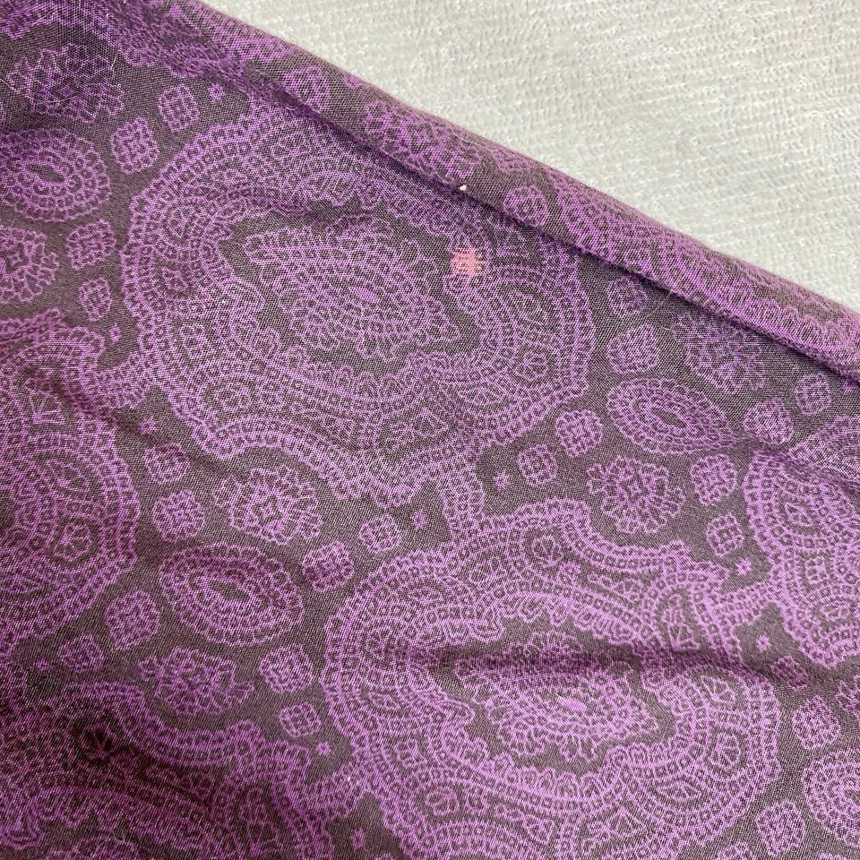 Cinch | Camisa masculina roxa faroeste com botões juvenil tamanho XXL 16-18 rodeio cowboy - Imagem 4 de 4