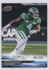 2025 Upper Deck CFL Deluxe 4/250 Micah Johnson #63 16vq