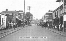 Main Street View Gordonsville Virginia VA - Reprint
