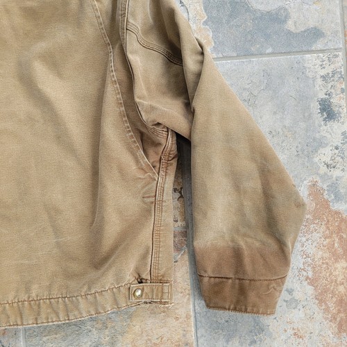 2005 Carhartt Jacket Men's Size 2XL Brown Full Zip Distressed J97 BRN Vintage - Photo 11/14