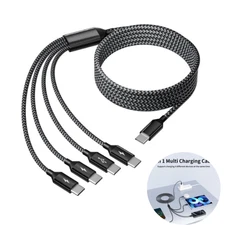 USB C Splitter Multi Charging Cable, Dual Type C Charger Cord,4 in 1 Multiple
