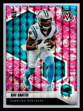2021 Panini Mosaic Prizm Camo Pink #391 Shi Smith Rookie Carolina Panthers
