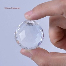 12 Pcs Crystal Ball Prism Suncatcher Rainbow Pendants Maker, 30mm Clear Glass...