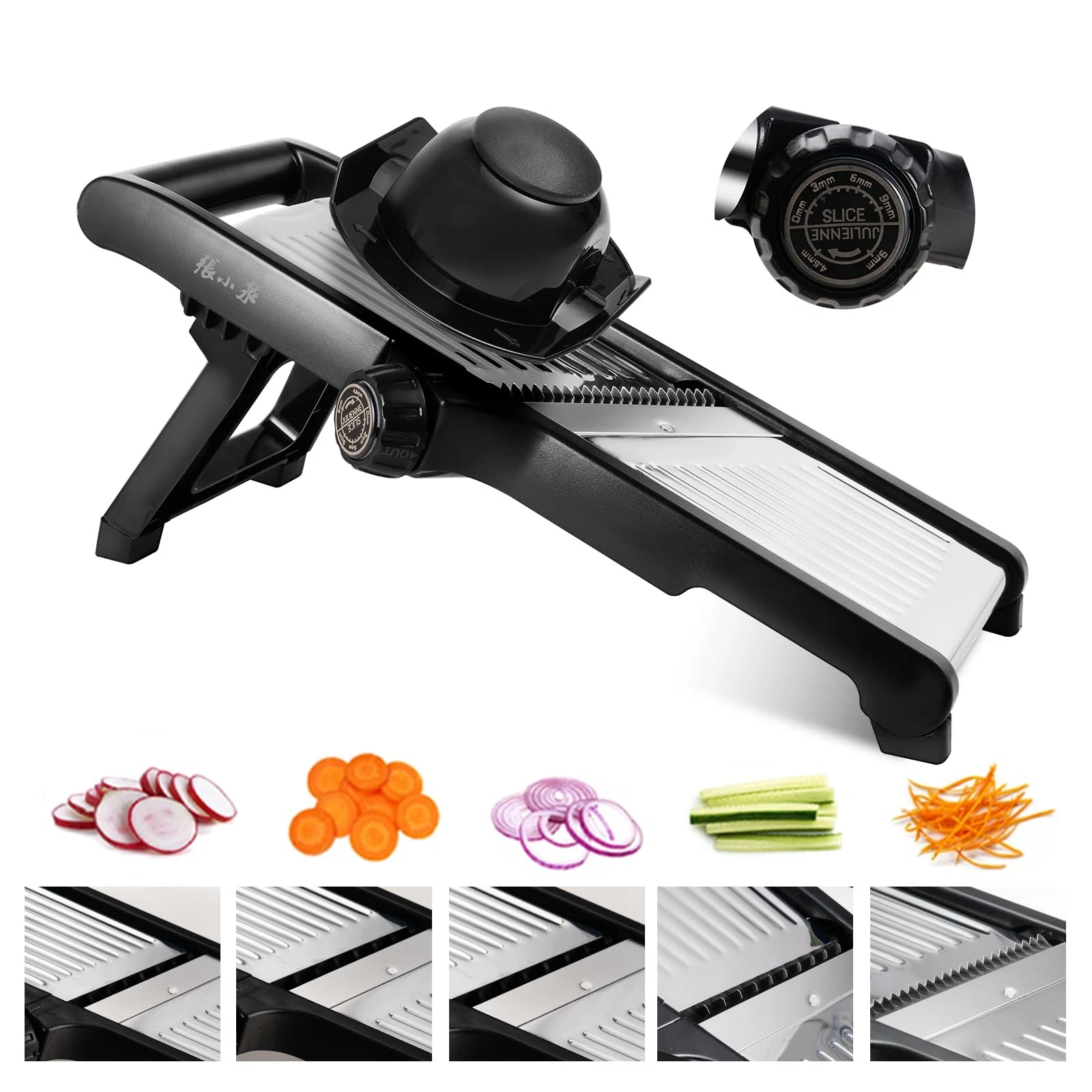 Adjustable Mandoline Slicer 5-in-1 Stainless Steel Vegetable Cutter with Ultr...
Opens in a new wind