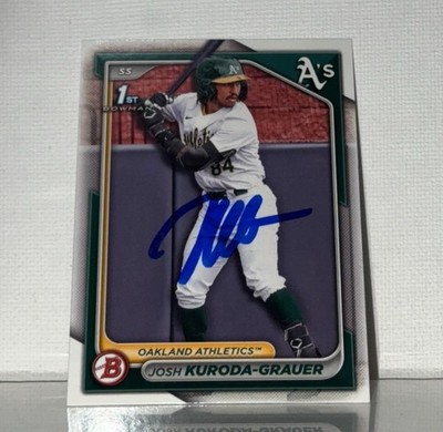 Joshua Kuroda-Grauer 2024 1st Bowman Draft Paper AUTO IP
