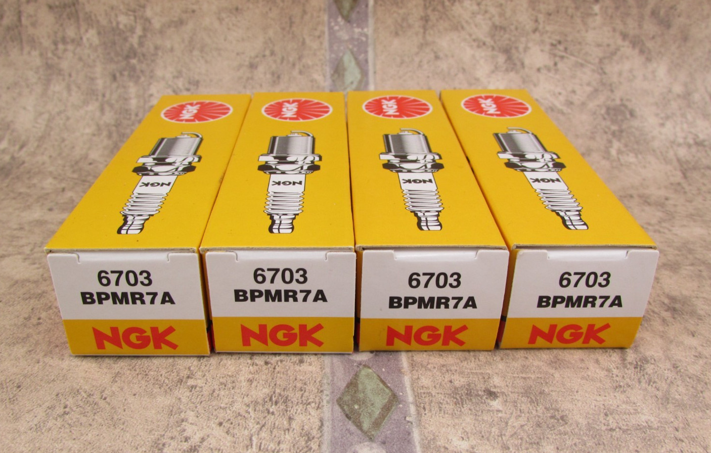 4 PACK NGK Standard 6703 BPMR7A Spark Plugs