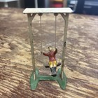 Vintage PreWar Britains Lead Boy On Swing Figure  — photo 1
