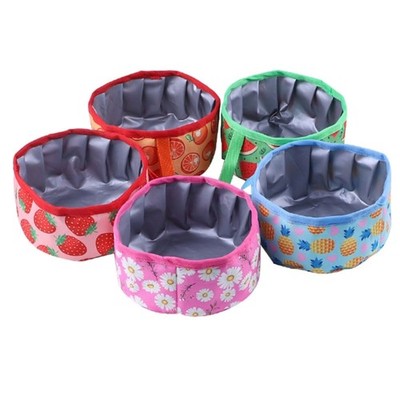 Pet Bowl Collapsible Bowl Feeder Water Drink Dispenser Dog Travel Supplies