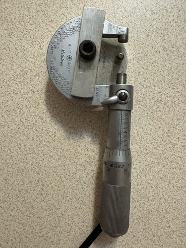 Mitutoyo Eagan Micrometer Case Neck Wall Thickness Tool