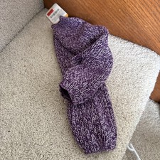 NWT Gymboree Purple Knit Fingerless Gloves / Arm Warmers Sz M