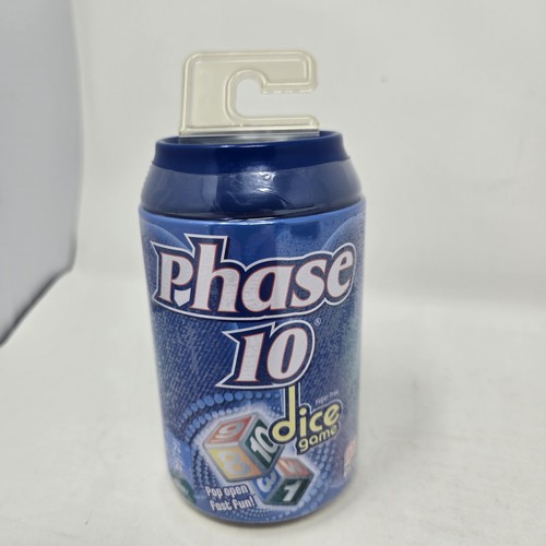 NUEVO Juego de Dados Fase 10 Lata Azul Lata de Soda 2 o Más Jugadores SELLADO - Imagen 1 de 6