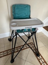 Bright Starts by Summer Pop n Dine SE Highchair Sweet Life Edition Aqua Sugar