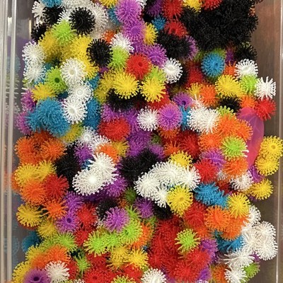 Bunchems Multicolor Building Toy Pieces Bulk Lot in Bucket Animals Vehicles