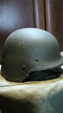 Original helmet of a Russian soldier. Donetsk region, Ukraine