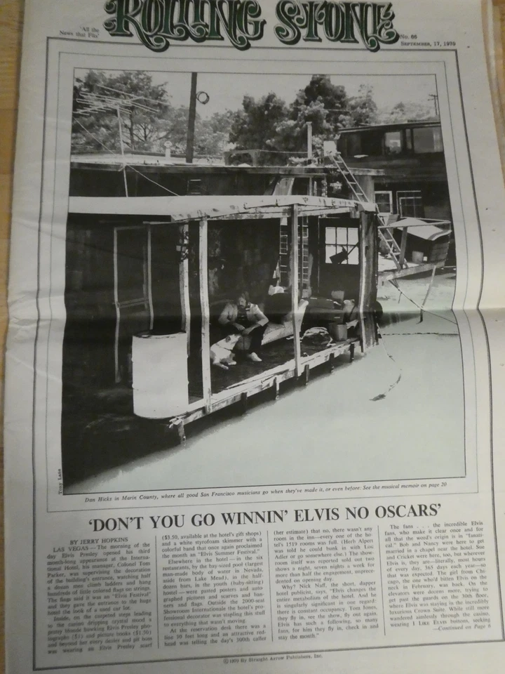 Rolling Stone magazine no 66 Sept  -70 Grateful Dead BEATLES Dan Hicks ELVIS - Image 2 of 4