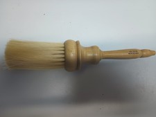 Antique Barber Dusting Horsehair Wood Brush 9"