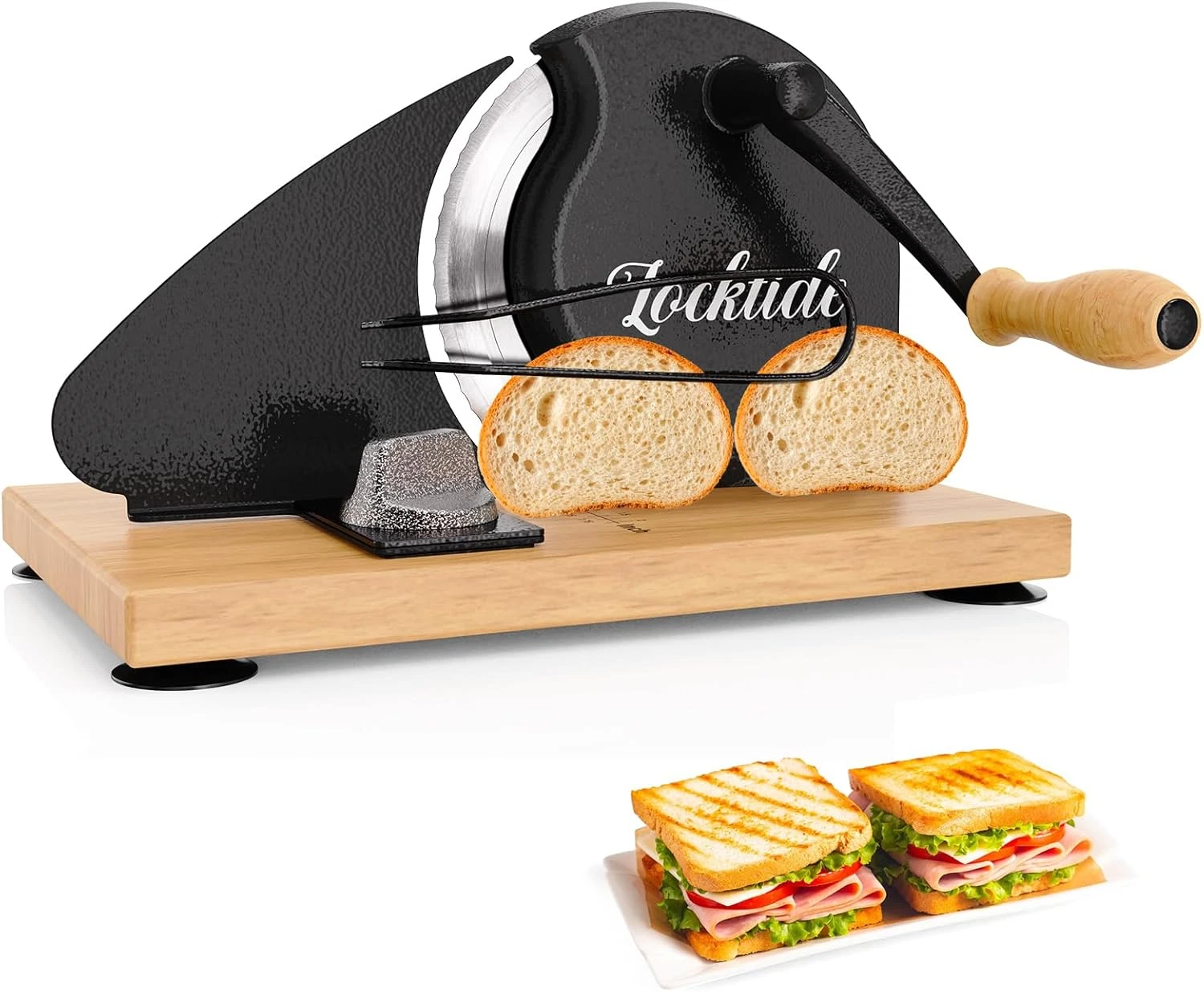 Upgrade Manual Bread Slicer for Homemade Sourdough - Adjustable Thickness & Even