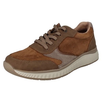 Herren Rieker 'B0606' Freizeit Leder Schnürschuhe Sneaker Schuhe - Weite