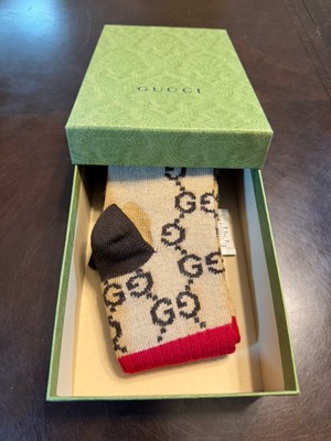 レモンGUCCI GGロゴ ベージュソックス M New Authentic Gucci GG Supreme Logo Green Red Socks Size M | eBay