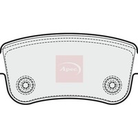 Apec BremsbeläGe Hinten FüR Renault Fluence L3 2010, Mit Feder & Bolzen (R90)