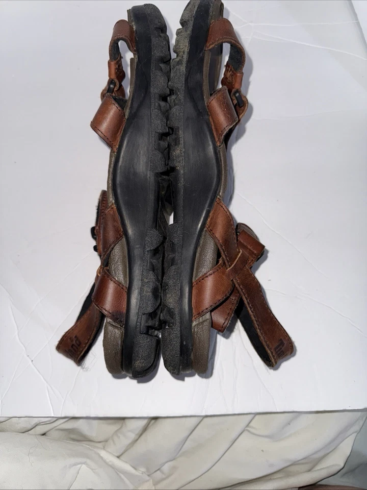 Sandalias Timberland 95098 convertibles vintage con correa de cuero marrón talla 13 Foto 4 de 4