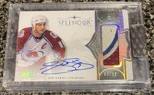 2017-18 UD Splendor Joe Sakic Patch Auto /22 Colorado Avalanche NHL