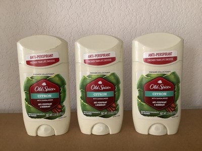 Old Spice Citron with Sandalwood 3 pack Antiperspirant Discontinued NEW