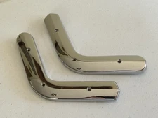 New 1963 1964 1965 Ford Falcon Hardtop Bucket Seat Outer Chrome Side Trim 1 Pr.