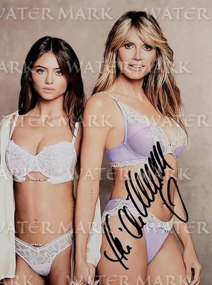 Heidi Klum - American Modell & TV Personality Nachdruck Unterzeichnet Foto