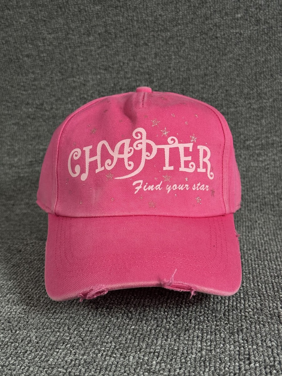Chapter Pink Cap Curved Brim Distressed Buckle Strap CHAPTER Find Your Star