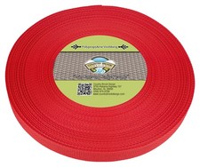 Country Brook Design® 3/4 Inch Red Polypro Webbing, 50 Yards