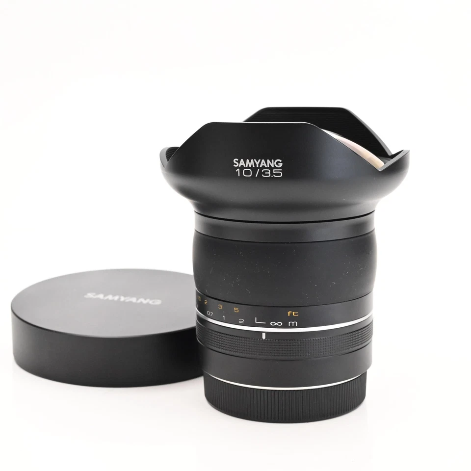 Lente Samyang/Rokinon SP 10 mm f3,5 para Canon EF (enfoque manual) #806