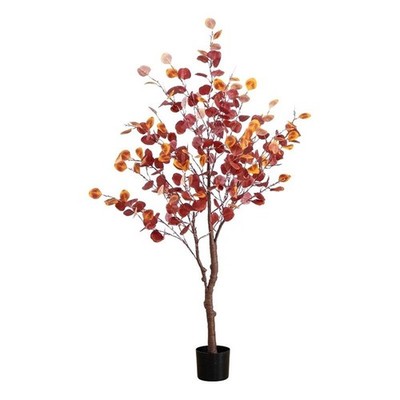 Nearly Natural 5ft Pre-Lit Autumn Eucalyptus Fall Tree w/ 220 Warm White LED