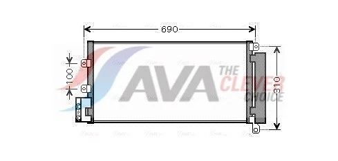 CONDENSER AIR CONDITIONING FTA5356D FOR FIAT 199 A3.000 1.2L 198 A4.000 1.4L - Image 2 of 4