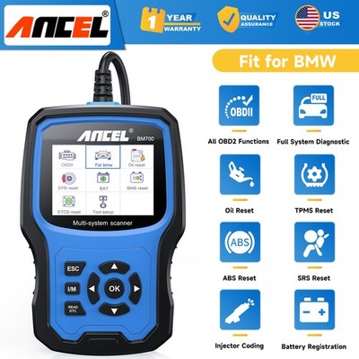 Ancel BM700 For BMW OBD2 Scanner Full System Diagnostic ABS SRS EPB CBS TPMS