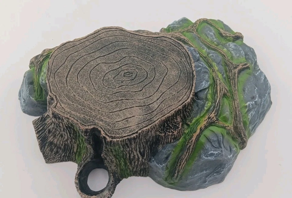 15" Decoraciones Acuario Grande Reptile Tanque Decoración Terrario Suministros Roca Cueva Foto 4 de 4