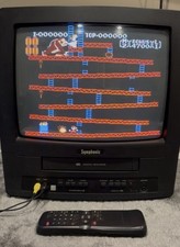 Symphonic SC313E 13" CRT Gaming TV Remote VCR NOT WORKING Read
