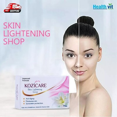 Kozicare Hautaufhellende Seife mit Kojisäure & Glutathion, 2 x 75 g, kostenlo...