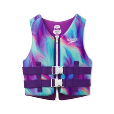 Speedo Youth Swimming Life Jacket Vest PFD USCG 8-14YR Watercolor Junior