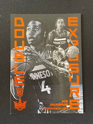 Rob Dillingham 2024-25 Panini Court Kings Double Exposure Timberwolves /99 RC#30