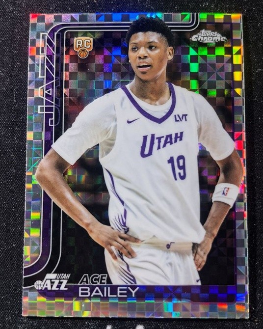 Ace Bailey 2025-26 Topps Chrome Rookie X-Fractor Refractor #255 J