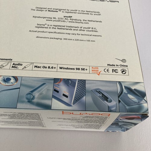 Haut-parleur Boynq NOTONE et récepteur VOIP blanc neuf dans sa boîte - Photo 8/11