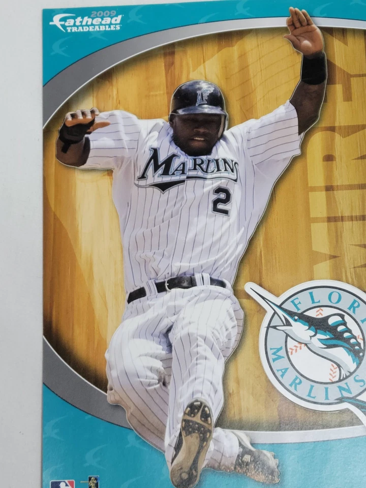 2009 fathead Tradeables MLB Hanley Ramirez #2 Shortstop Florida Miami Marlins - Image 2 of 4