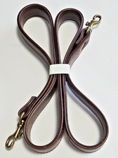 New Leather Replacement Chocolate Brown One Piece Handbag Shoulder Strap