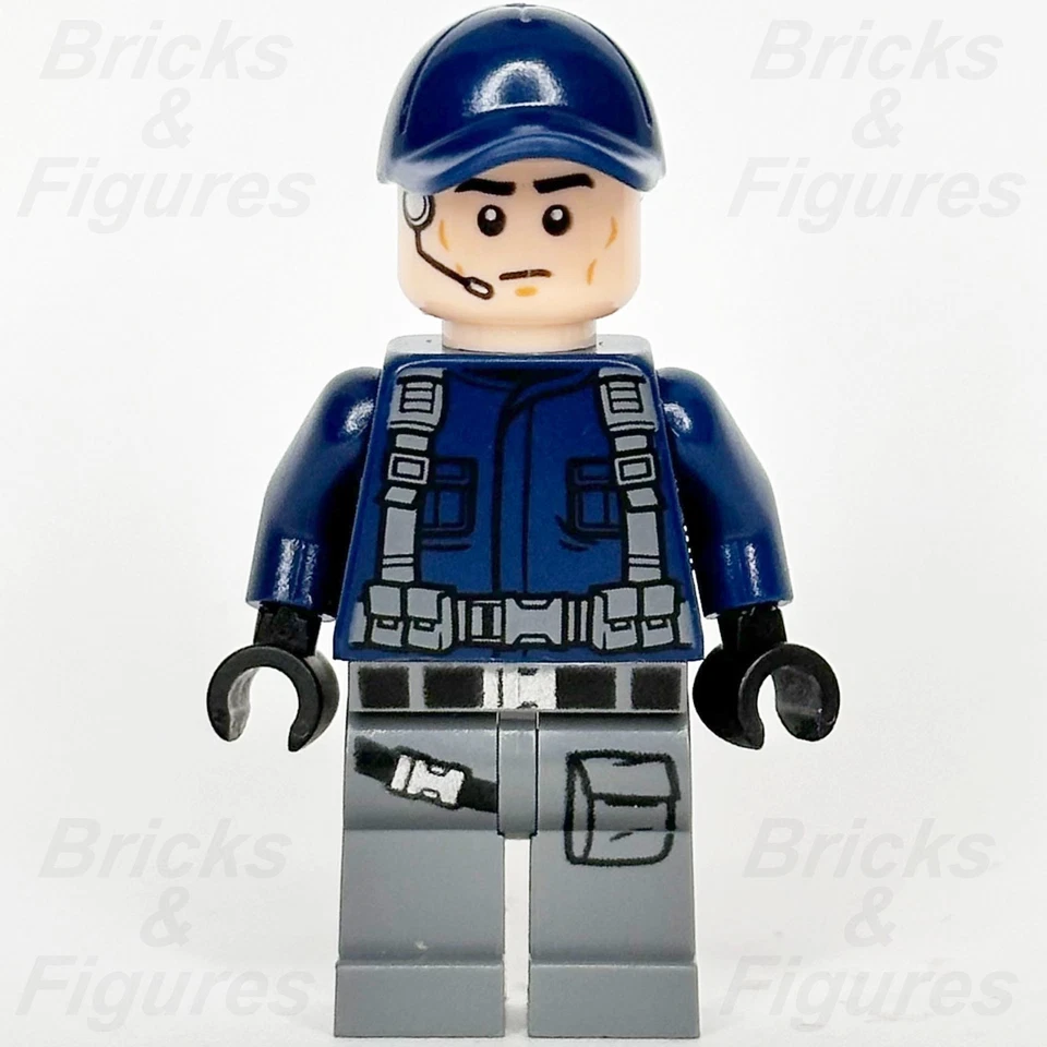 LEGO® Jurassic World ACU Guard Minifigure Trooper Soldier 76942 75940 jw067 Hat - Image 2 of 3